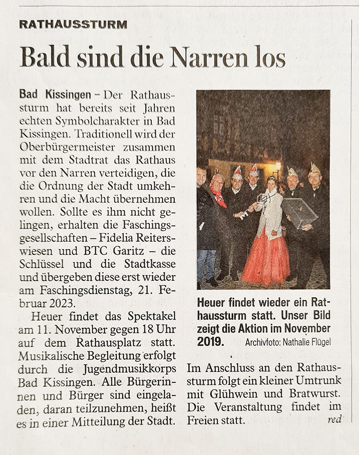 bald sind narren los