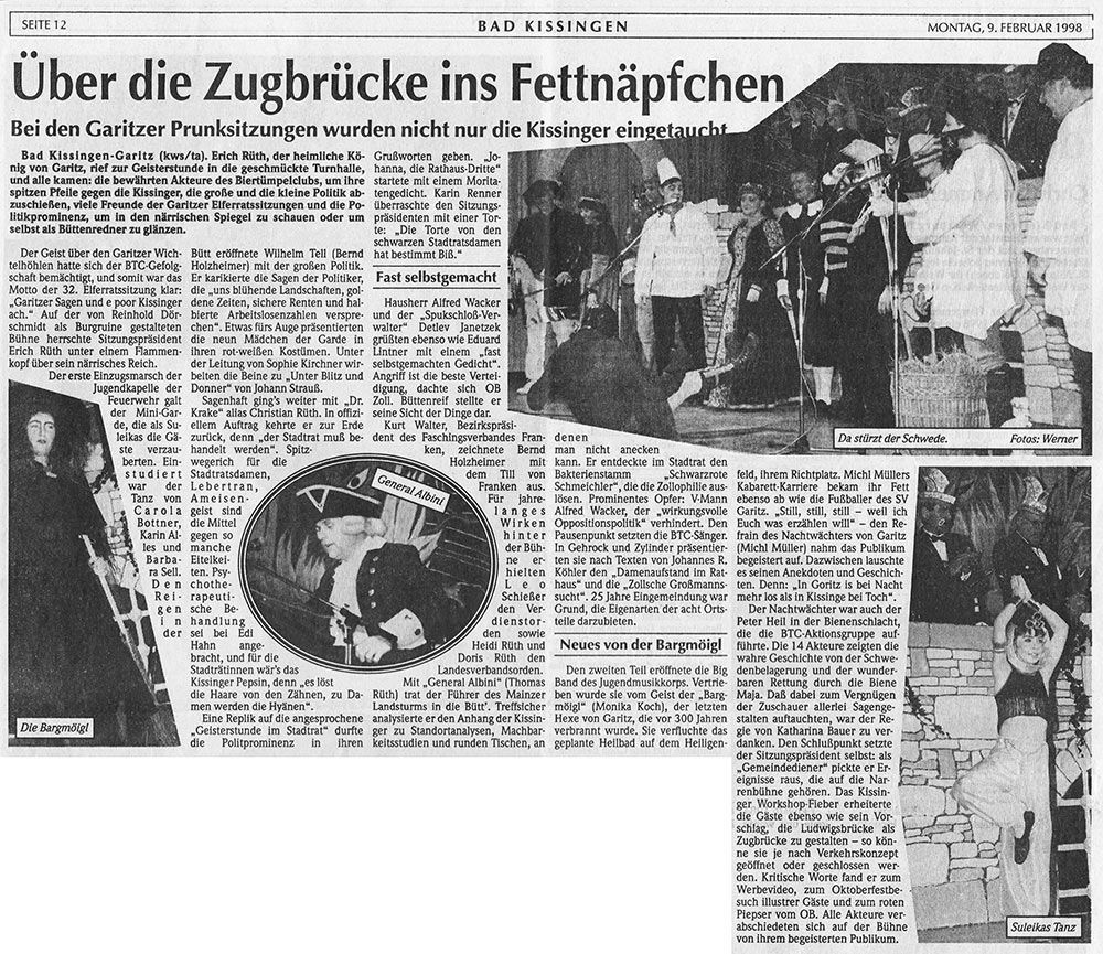 Über die Zugbrücke ins Fettnäpfchen