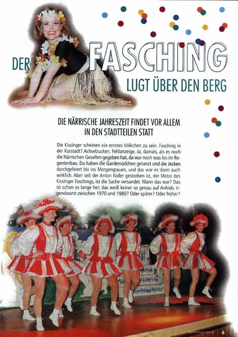 Der Fasching lugt über den Berg