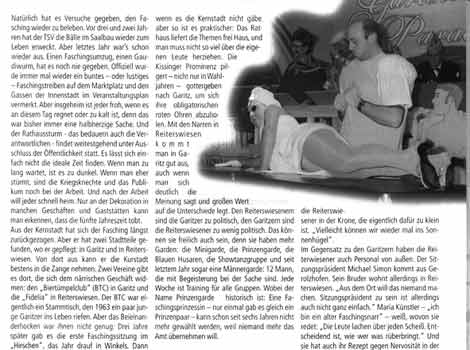 Der Fasching lugt über den Berg