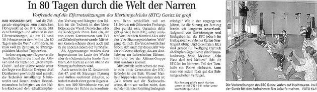 in 80 Tagen durch die Welt der Narren