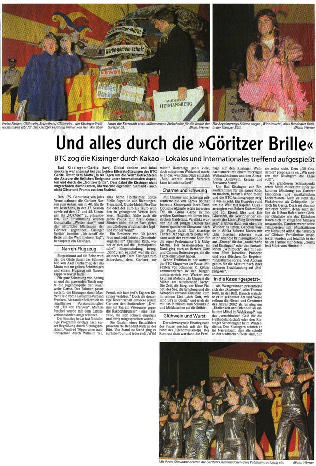 Und alles durch die Göritzer Brille