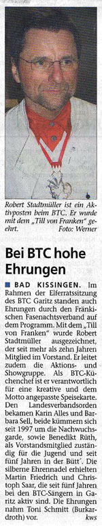 Bei BTC hohe Ehrungen