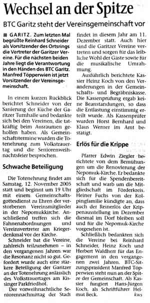 Wechsel an der Spitze