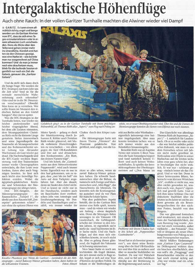 Saale-Zeitung vom 21.01.2008