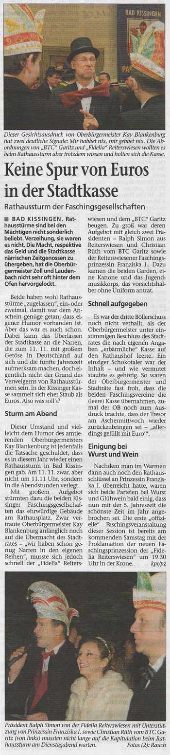 Keine Spur von Euros in der Stadtkasse