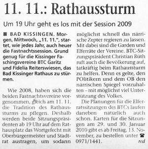 11.11.:Rathaussturm