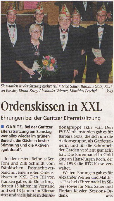 Ordenskissen in XXL