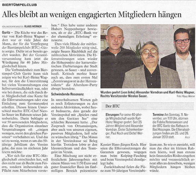 Alles bleibt an wenigen 