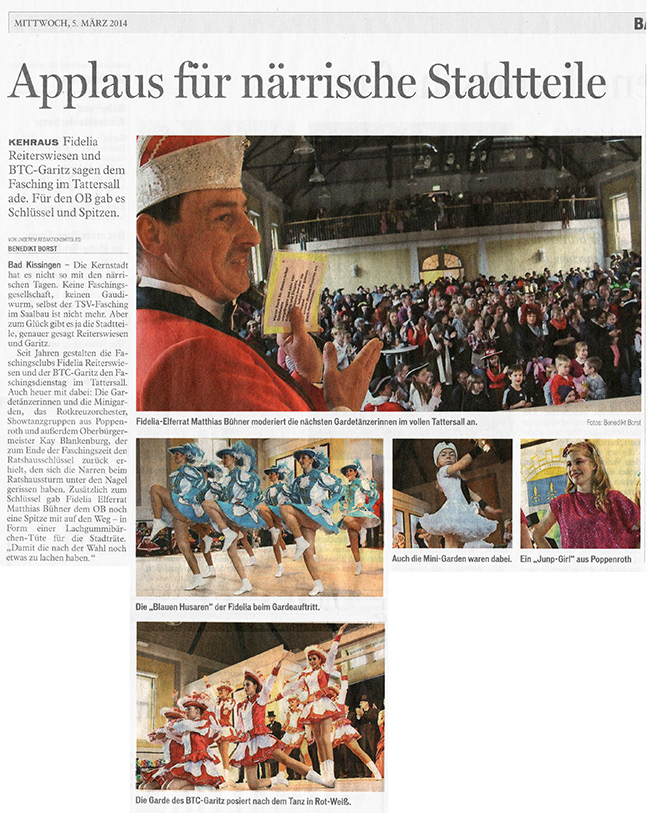 Applaus für närrische Stadtteile