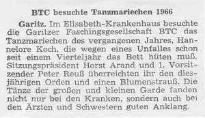 BTC besuchte Tanzmarichen 1966