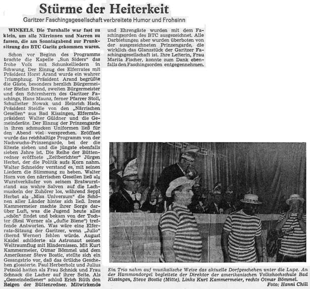 Mainpost vom Februar 1967