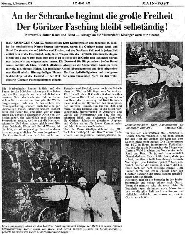 Der Göritzer Fasching bleibt selbstständig