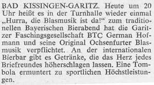 Hurra, die Blasmusik ist da