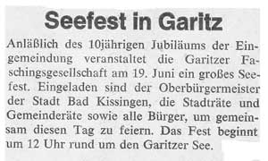 Seefest in Garitz