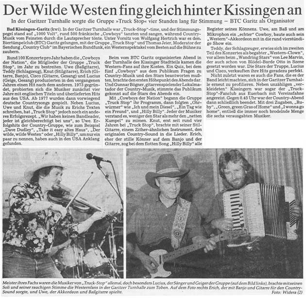 Der Wilde Westen fängt gleich hinter Kissingen an