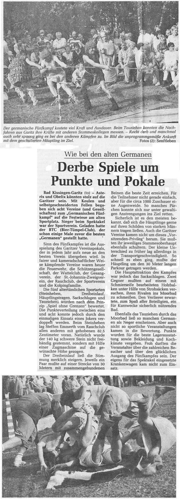 Derbe Spiele um Punkte und Pokal