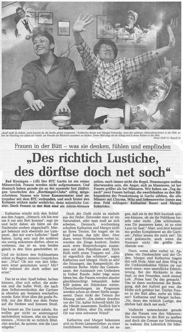 Des richtich Lustiche...