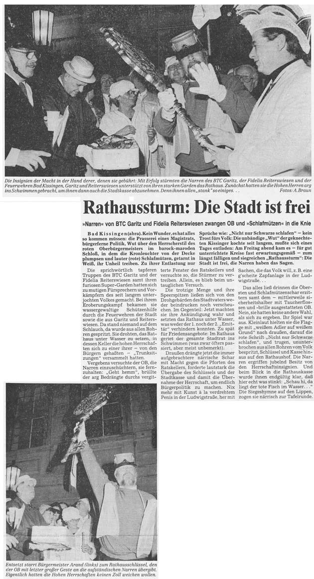 Rathaussturm: Die Stadt ist frei